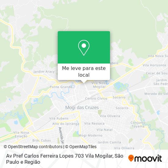 Av  Pref  Carlos Ferreira Lopes  703   Vila Mogilar mapa