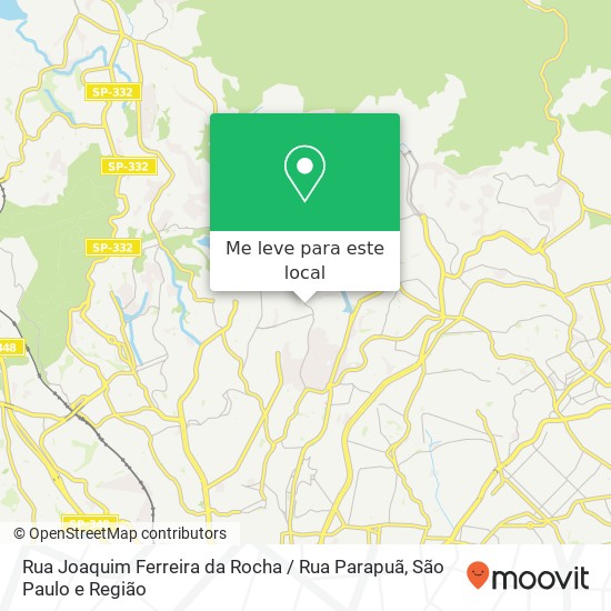 Rua Joaquim Ferreira da Rocha / Rua Parapuã mapa