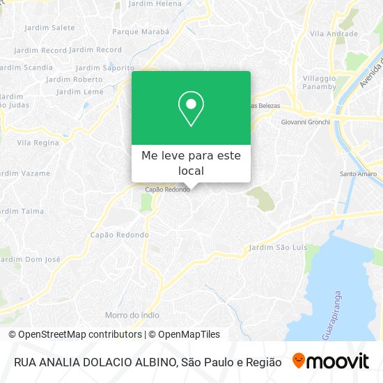 RUA  ANALIA DOLACIO ALBINO mapa