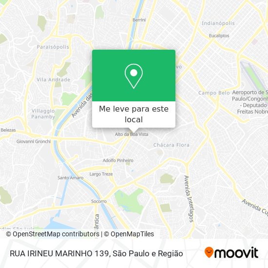 RUA IRINEU MARINHO 139 mapa