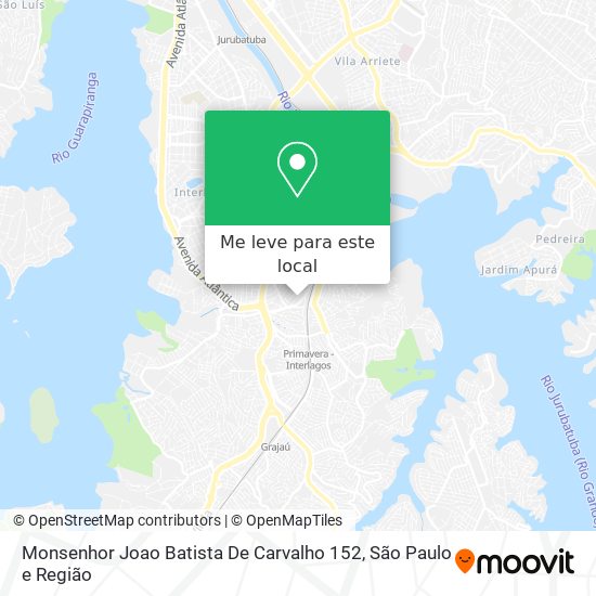 Monsenhor Joao Batista De Carvalho 152 mapa