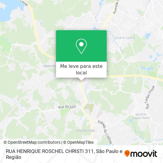 RUA HENRIQUE ROSCHEL CHRISTI 311 mapa