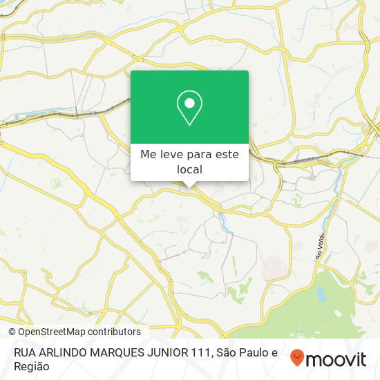 RUA ARLINDO MARQUES JUNIOR 111 mapa