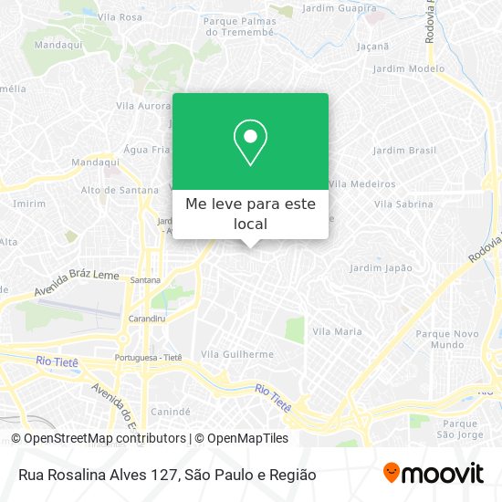 Rua Rosalina Alves 127 mapa