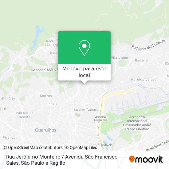 Rua Jerônimo Monteiro / Avenida São Francisco Sales mapa