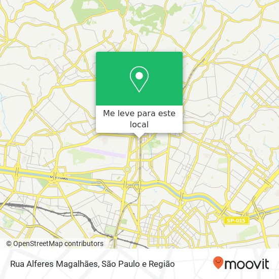 Rua Alferes Magalhães mapa