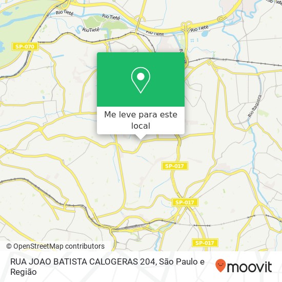 RUA JOAO BATISTA CALOGERAS 204 mapa