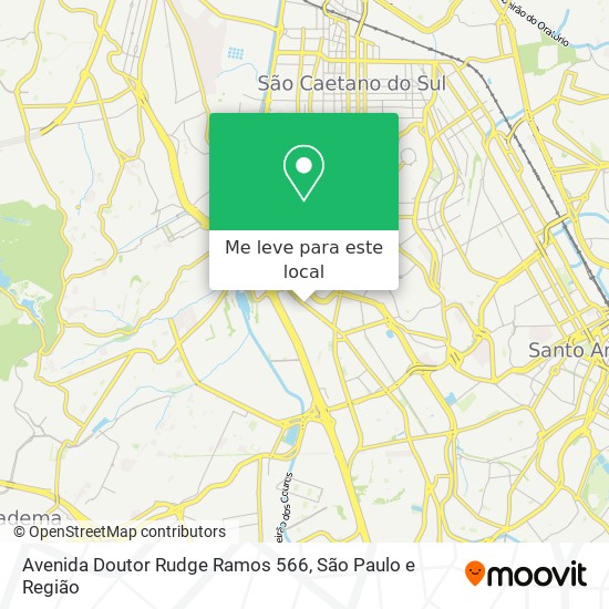 Avenida Doutor Rudge Ramos 566 mapa