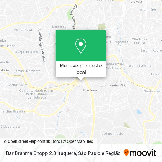 Bar Brahma Chopp 2.0 Itaquera mapa