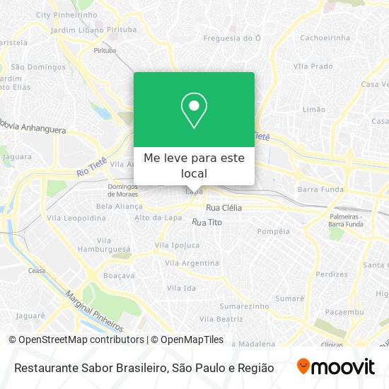 Restaurante Sabor Brasileiro mapa