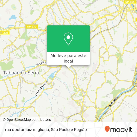 rua doutor  luiz migliano mapa