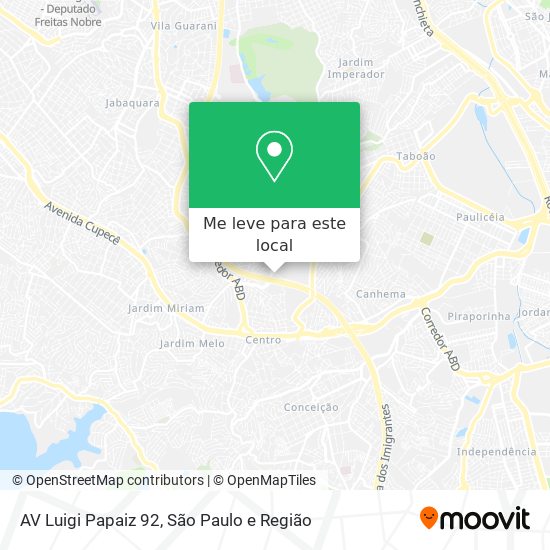 AV Luigi Papaiz 92 mapa