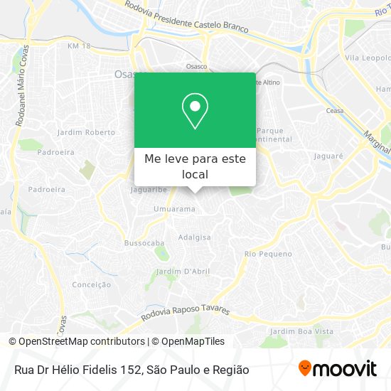 Rua Dr Hélio Fidelis  152 mapa