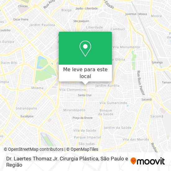Dr. Laertes Thomaz Jr. Cirurgia Plástica mapa