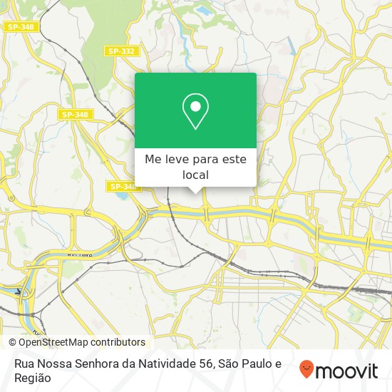 Rua Nossa Senhora da Natividade 56 mapa