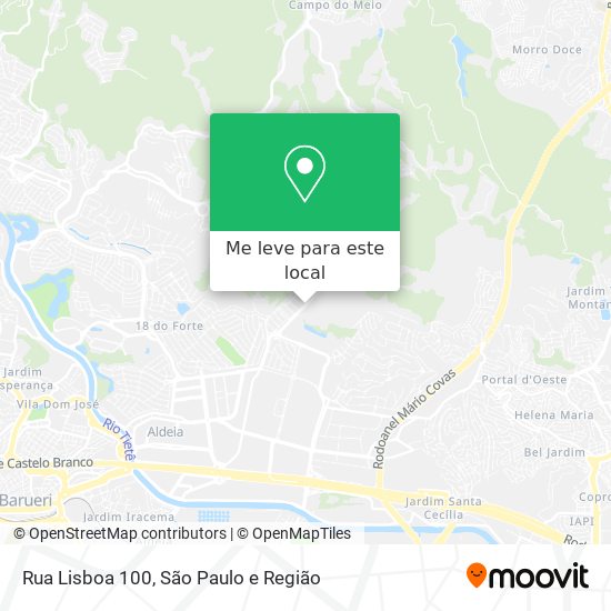 Rua  Lisboa 100 mapa