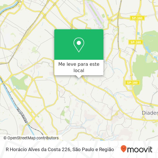 R Horácio Alves da Costa 226 mapa