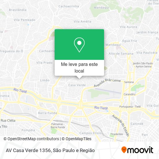 AV Casa Verde 1356 mapa