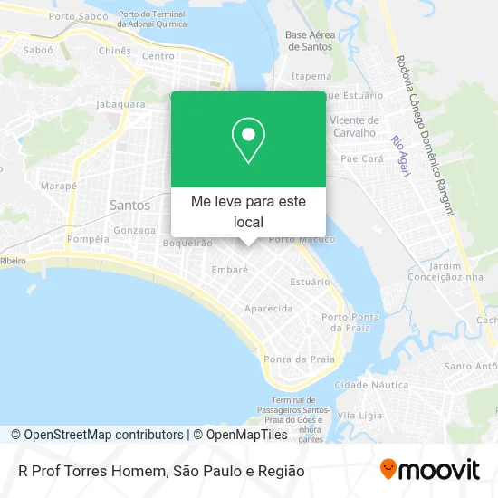 R  Prof  Torres Homem mapa