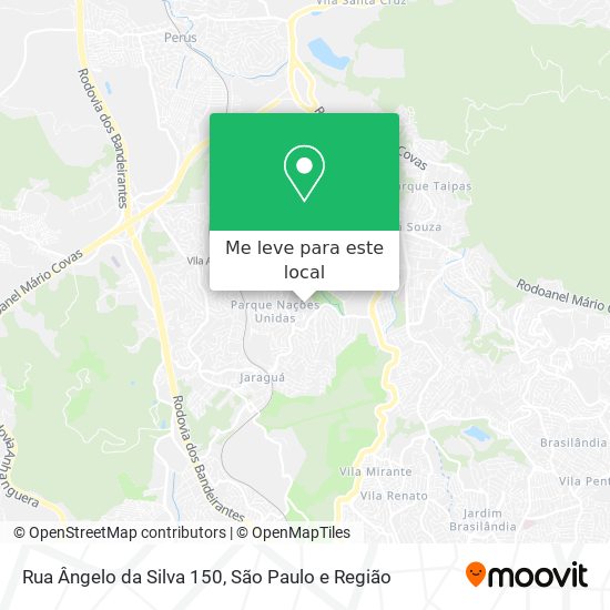 Rua Ângelo da Silva 150 mapa