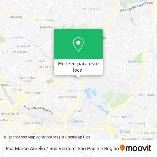 Rua Marco Aurélio / Rua Verdum mapa