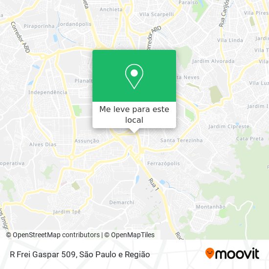 R Frei Gaspar 509 mapa