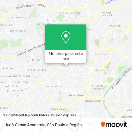 Judô Canan Academia mapa