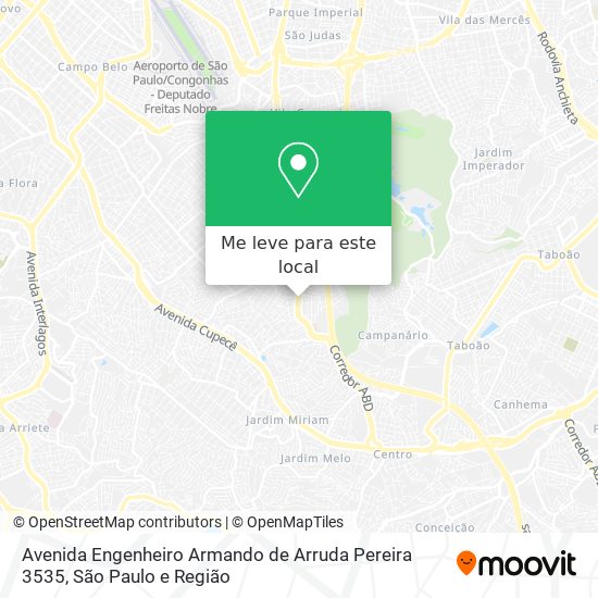 Avenida Engenheiro Armando de Arruda Pereira 3535 mapa