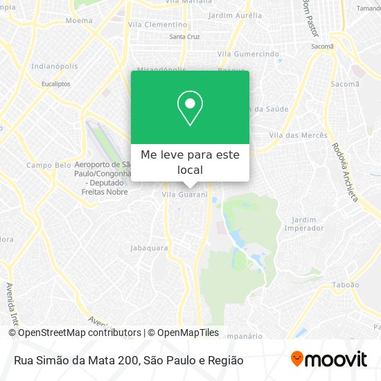 Rua Simão da Mata 200 mapa