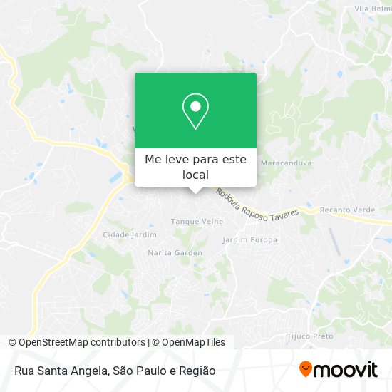 Rua Santa Angela mapa