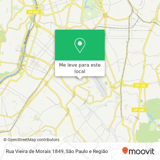 Rua Vieira de Morais 1849 mapa