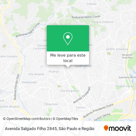 Avenida Salgado Filho 2845 mapa