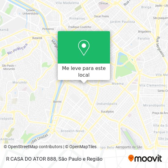 R CASA DO ATOR 888 mapa
