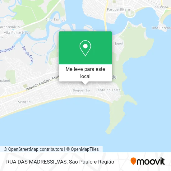 RUA DAS MADRESSILVAS mapa