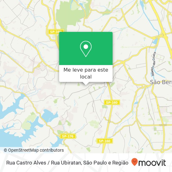 Rua Castro Alves / Rua Ubiratan mapa