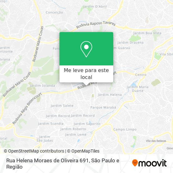 Rua Helena Moraes de Oliveira 691 mapa