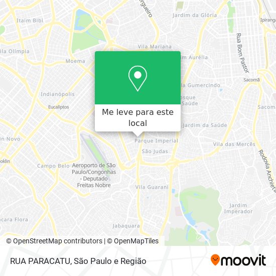 RUA PARACATU mapa