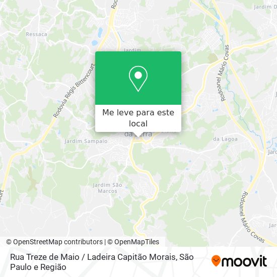 Rua Treze de Maio / Ladeira Capitão Morais mapa