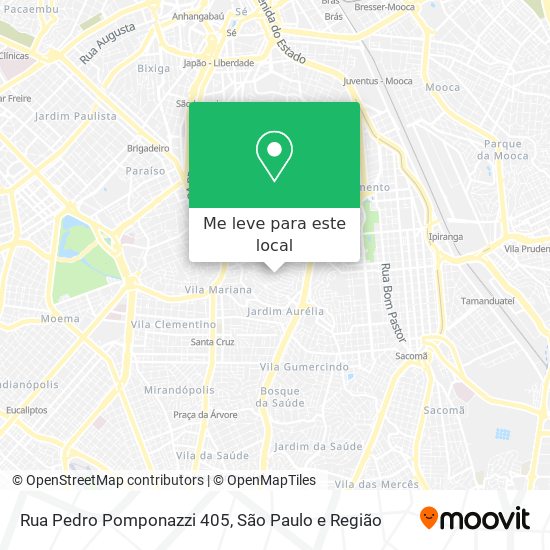 Rua Pedro Pomponazzi 405 mapa