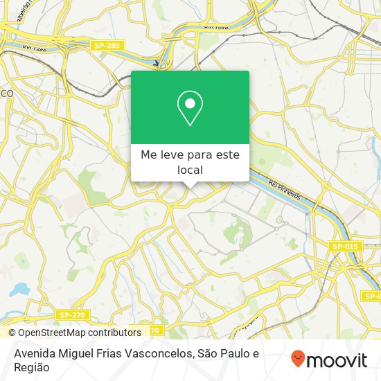 Avenida Miguel Frias Vasconcelos mapa