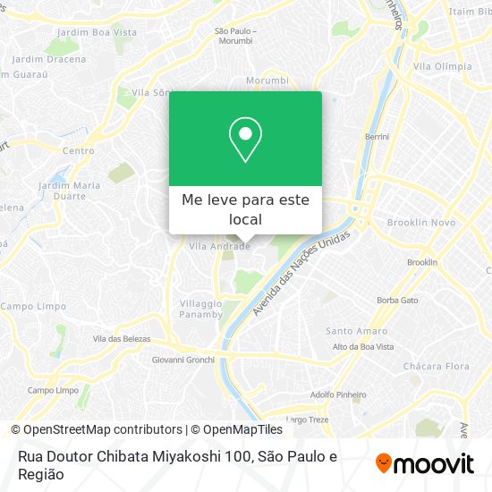 Rua Doutor Chibata Miyakoshi 100 mapa