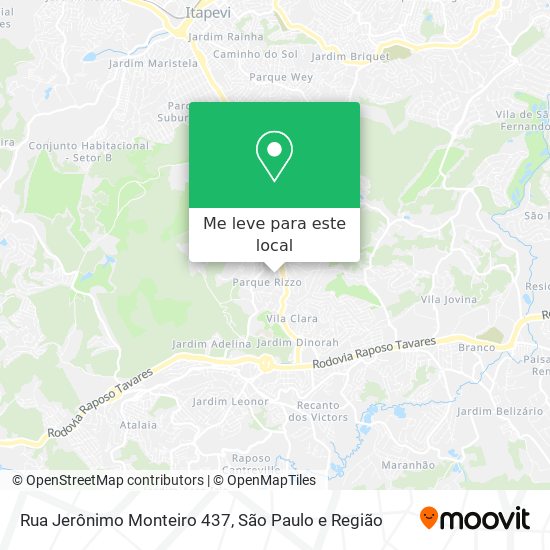 Rua Jerônimo Monteiro 437 mapa