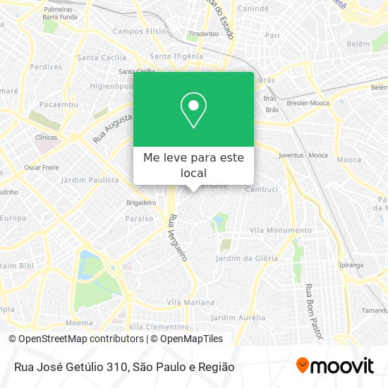 Rua José Getúlio 310 mapa