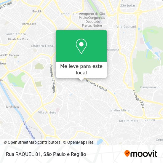 Rua RAQUEL 81 mapa