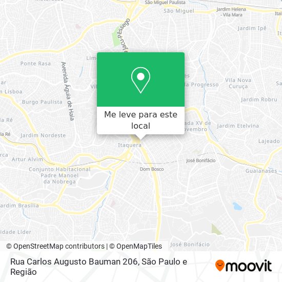 Rua Carlos Augusto Bauman  206 mapa
