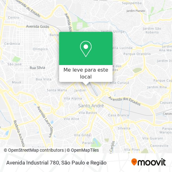 Avenida Industrial 780 mapa