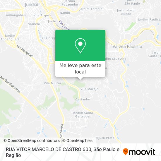 RUA VÍTOR MARCELO DE CASTRO 600 mapa