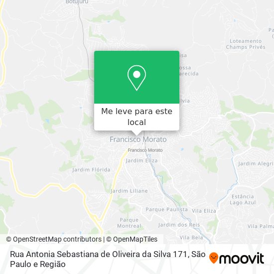 Rua Antonia Sebastiana de Oliveira da Silva 171 mapa