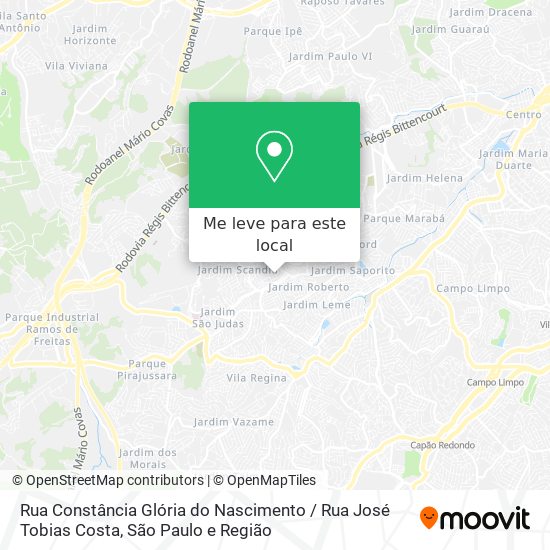 Rua Constância Glória do Nascimento / Rua José Tobias Costa mapa