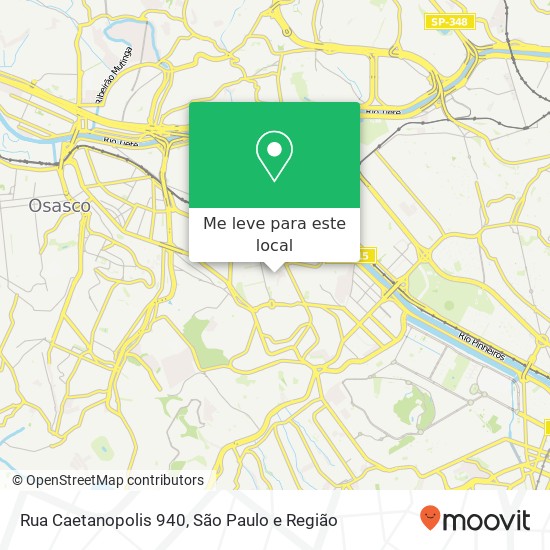 Rua Caetanopolis 940 mapa